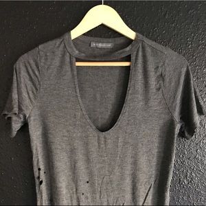 Distressed stylish women’s blouse